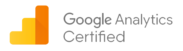 Google Analytics Certified badge indicating proficiency in data tracking and performance analysis