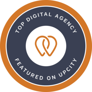 UpCity Top Digital Agency badge recognizing outstanding digital marketing services.