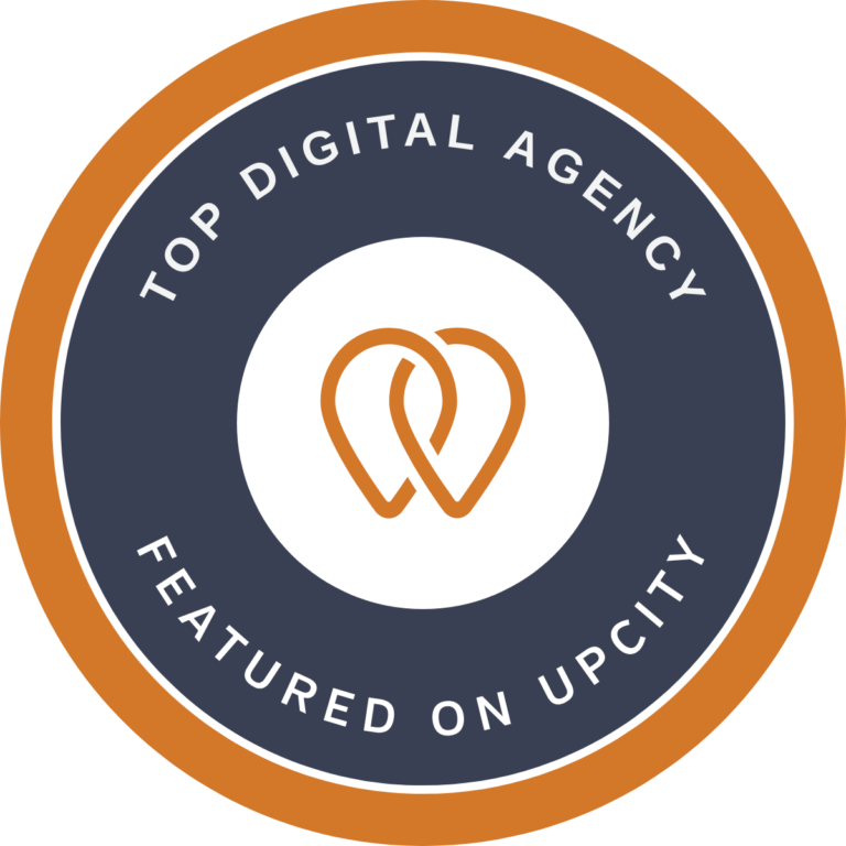 UpCity Top Digital Agency badge recognizing outstanding digital marketing services.
