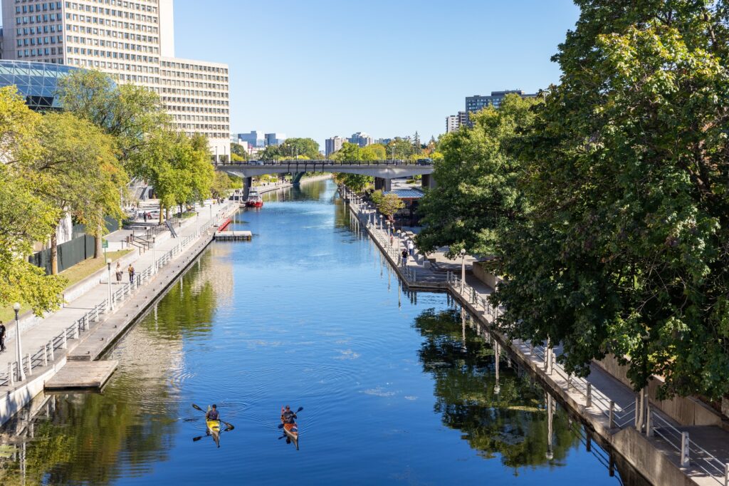 Rideau canal in downtown of Ottawa, Canada - clear to launch dental marketing provides dental marketing services to Ottawa dentists